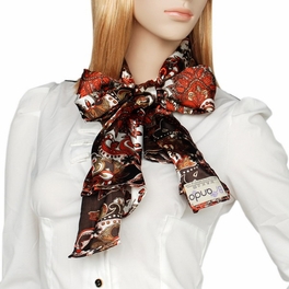 Blancho Bedding Brando Brown Distinctive Stylish Paisley Pattern Fashion Soft Natural Silky Scarf/Wrap/Shawl(Large)