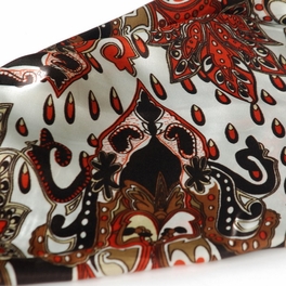 Blancho Bedding Brando Brown Distinctive Stylish Paisley Pattern Fashion Soft Natural Silky Scarf/Wrap/Shawl(Small)