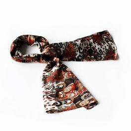 blancho bedding Brando Brown Distinctive Stylish Paisley Pattern Fashion Soft Natural Silky Scarf/Wrap/Shawl(Small)