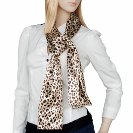 Blancho Bedding Brando Brown Leopard Stylish Delicately Soft Silky Scarf/Wrap/Shawl(Small)