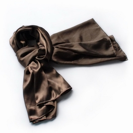 blancho bedding Brando Brown Small Cute Dot Design Campus Style Silk Scarf/Wrap/Shawl(Large)