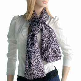 Blancho Bedding Brando Burgundy Elegant Stylish Leopard Design Natural Silk Scarf/Wrap/Shawl(Large)