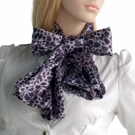 Blancho Bedding Brando Burgundy Elegant Stylish Leopard Design Natural Silk Scarf/Wrap/Shawl(Small)