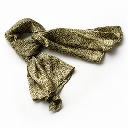 blancho bedding Brando Chic Small Leopard Animal Print Soft Natural Silk Scarf/Wrap/Shawl(Large)