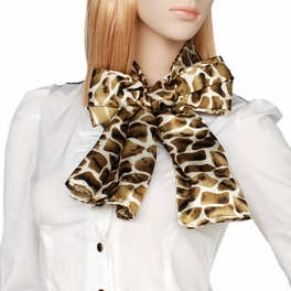 Blancho Bedding Brando Coffee Giraffe Animal Print Fashion Comfy Exquisitely Soft Silky Scarf/Wrap/Shawl(Small)