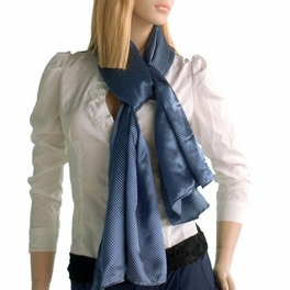 Blancho Bedding Brando Dark Blue Small Cute Dot Design Campus Style Silk Scarf/Wrap/Shawl(Large)