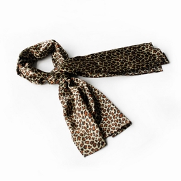 blancho bedding Brando Fashion Lady Leopard Print Subtle Natural Comfy Silk Scarf/Wrap/Shawl(Small)