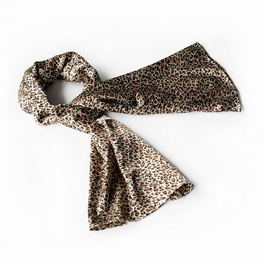 blancho bedding Brando Fashion Leopard Pattern Soft Natural Silky Scarf/Wrap/Shawl(Large)