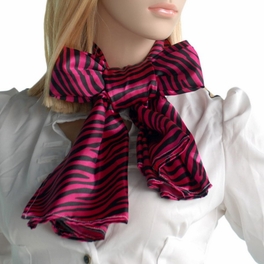 Blancho Bedding Brando Fushcia Funky Zebra Animal Pattern Super Soft Silk Scarf/Wrap/Shawl(Large)