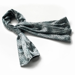 blancho bedding Brando Light Blue Leopard Stylish Delicately Soft Silky Scarf/Wrap/Shawl(Large)