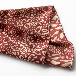 Blancho Bedding Brando Red & Ivory Distinctive Leopard Animal Print Fashion Soft Silk Scarf/Wrap/Shawl(Large)