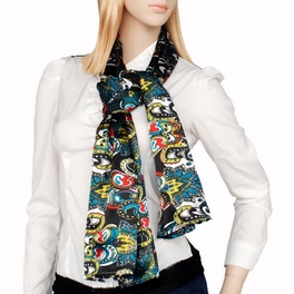 Blancho Bedding Brando Sea Green Distinctive Stylish Paisley Pattern Fashion Soft Silky Scarf/Wrap/Shawl(Small)