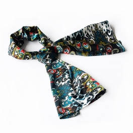 blancho bedding Brando Sea Green Distinctive Stylish Paisley Pattern Fashion Soft Silky Scarf/Wrap/Shawl(Small)