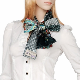 Blancho Bedding Brando Sega Green Paisley & Multi-Pattern Fashion Graceful Soft Silk Scarf/Wrap/Shawl(Large)