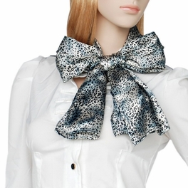 Blancho Bedding Brando Simple & Decent Cold Blue Tone Leopard Print Fashion Silk Scarf/Wrap/Shawl(Large)