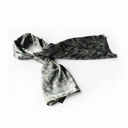 blancho bedding Brando Simple & Decent Cold Blue Tone Leopard Print Fashion Silk Scarf/Wrap/Shawl(Small)