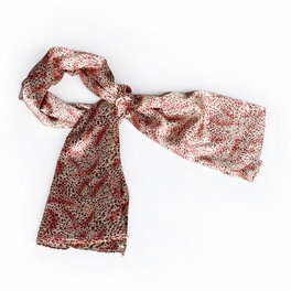 blancho bedding Brando Simple & Decent Warm Pink Tone Background Leopard Print Fashion Silk Scarf/Wrap/Shawl(Large)