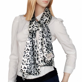 Blancho Bedding Brando Simple Leopard Print Stylish Completely Natural Silk Scarf/Wrap/Shawl(Large)