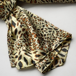 Blancho Bedding Brando Special Leopard Grain Color Animal Print Natural Elegant Silk Scarf/Wrap/Shawl(Large)