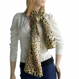 Blancho Bedding Brando Special Leopard Grain Color Animal Print Natural Elegant Silk Scarf/Wrap/Shawl(Large)