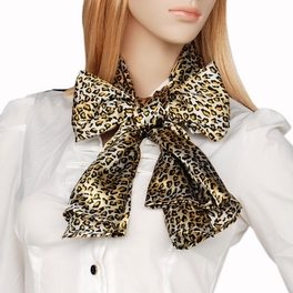 Blancho Bedding Brando Tangerine Elegant Leopard Print Comfy Silky Scarf/Wrap/Shawl(Small)