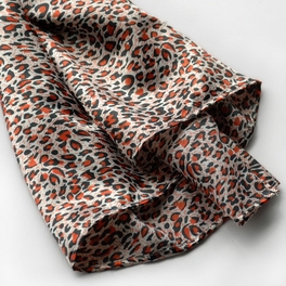 Blancho Bedding Brando Tangerine Graceful Fashion Natural Leopard Pattern Silk Scarf/Wrap/Shawl(Small)
