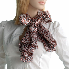 Blancho Bedding Brando Tangerine Graceful Fashion Natural Leopard Pattern Silk Scarf/Wrap/Shawl(Small)