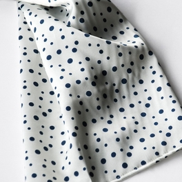 Blancho Bedding Brando White Background Little Black Dots Douce Extremely Soft Silk Scarf/Wrap/Shawl(Large)