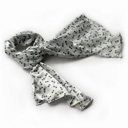 blancho bedding Brando White Lovely Bowknot Design Natural Elegant Silk Scarf/Wrap/Shawl(Large)