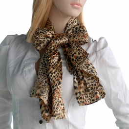 Blancho Bedding Brando Wild Leopard Color Funky Exquisitely Soft Silky Scarf/Wrap/Shawl(Small)