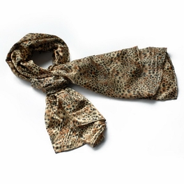 blancho bedding Brando Wild Leopard Color Funky Exquisitely Soft Silky Scarf/Wrap/Shawl(Large)