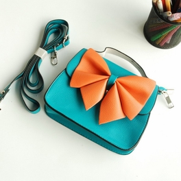 Blancho Bedding [Bright Ocean] Colorful Leatherette Clutch Shoulder Bag Clutch Casual Purse