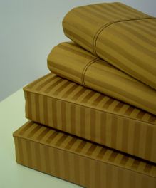 blancho bedding Bronze(Copper) Stripe 600 Thread count QUEEN Size Sheet set