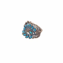 Blancho Bedding Bronze Peacock Feather Pattern Cuff
