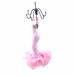 Blancho Bedding [Bubble Show] Jewelry Display Holder Figure Stand Light Pink