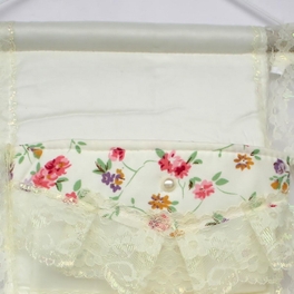 Blancho Bedding [Bud Silk & Allover] Ivory/Wall Hanging/ Wall Organizers / Baskets / Hanging Baskets (11*19)