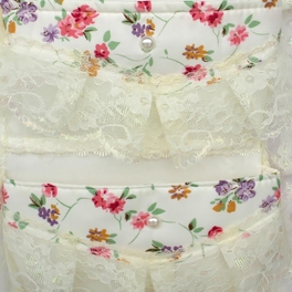 Blancho Bedding [Bud Silk & Allover] Ivory/Wall Hanging/ Wall Organizers / Baskets / Hanging Baskets (11*19)