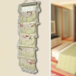 Blancho Bedding [Bud Silk & Allover] Ivory/Wall Hanging/ Wall Organizers / Baskets / Hanging Baskets (11*29)