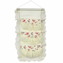blancho bedding [Bud Silk & Allover] Ivory/Wall Hanging/ Wall Organizers / Baskets / Hanging Baskets (11*19)