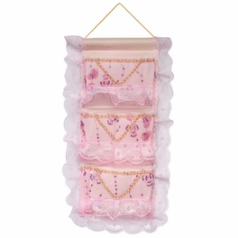 blancho bedding [Bud Silk] Pink Lace/Wall Hanging/ Wall Organizers / Wall Baskets / Hanging Baskets (11*21)