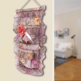 Blancho Bedding [Bud Silk & Red Rose] Wall Hanging/ Wall Organizers /Wall Baskets/Hanging Baskets (13*21)