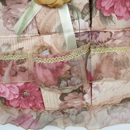 Blancho Bedding [Bud Silk & Yellow Rose] Wall Hanging/ Wall Organizers /Wall Baskets/Hanging Baskets (16*18)