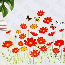 Blancho Bedding Butterfly And Flowers - Wall Decals Stickers Appliques Home D¨¦cor