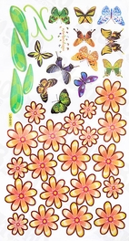 Blancho Bedding Butterfly Gathering - Wall Decals Stickers Appliques Home Decor