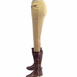 Blancho Bedding [Button - C] Fashion Women's Legging New Novelty Footless Tights Skinny Pants Stretch Pants One Size