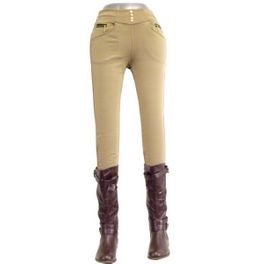 blancho bedding [Button - C] Fashion Women's Legging New Novelty Footless Tights Skinny Pants Stretch Pants One Size