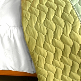 Blancho Bedding [By The Sea] 3PC Vermicelli-Quilted Patchwork Quilt Set (Full/Queen Size)