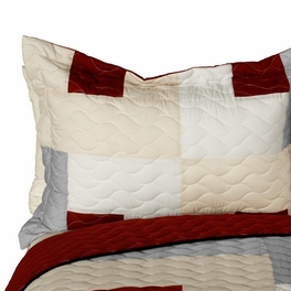 Blancho Bedding [Cake's Queen] Brand New Vermicelli-Quilted Patchwork Quilt Set Full/Queen