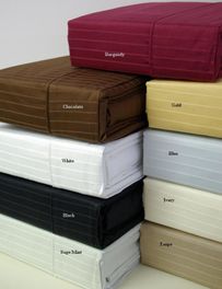 blancho bedding California King Pin Stripe T310 Egyptian cotton sheet sets