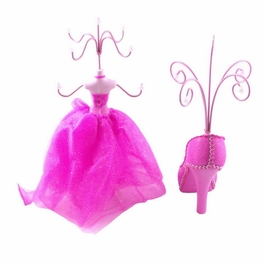Blancho Bedding [Candice] Jewelry Display Holder Stand Combo Pink
